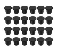 QUARKZMAN Silicona Caucho Agujero Tapón 11mm Diámetro Suave Flexible, Tapones de Goma para 10-11mm Agujero Negro 24uds