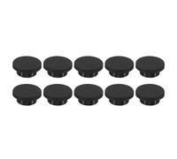 QUARKZMAN Silicona Goma Agujero Tapón 25mm Diámetro Suave Flexible, Tapones de Goma para 24mm Agujero Negro 10uds