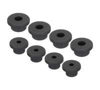 QUARKZMAN Soporte de Goma en Forma de T Dia 15mm/20mm, ID 6mm/10mm Sellado de Protección de Cable Grommets Flexibles para Tubo de Cable