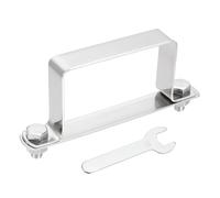 QUARKZMAN Soporte En Forma De U Para Tubo Cuadrado 80x50mm Abrazadera De Correa Cuadrada De Acero Inoxidable 304 Con Placa De Tornillos Tuercas Y Llave