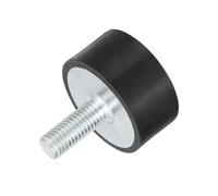 QUARKZMAN Soportes de Goma con Rosca M10, Aisladores de Vibración, Amortiguador Cilíndrico con Pernos 40 x 20mm