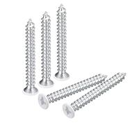 QUARKZMAN ST4x35mm Tornillos Autorroscantes Madera Blanco 50uds | Autoperforantes de Plana Cabeza Phillips, para Carpintería