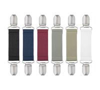 QUARKZMAN Sujetadores De Vestido, 6 Broches Para Cuellos De Suéter, Chal, Cardigan Y Camisas, Para Pañuelos Y Espalda De Vestido Para Mujeres (Negro, Blanco, Gris, Beige, Azul, Rojo)