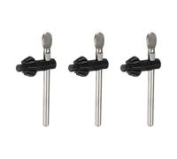 QUARKZMAN Taladro Portabarrenas Llave Inglesa Llave 8mm Diámetro 11 Dientes Carbono Acero Taladro Sujeción Presione Portabarrenas Llave para 3-16mm Taladro Portabarrenas Plata 3uds
