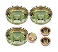 QUARKZMAN Tambor Tapón, 2" y 3/4" Juego Tapón Tapa Enchufe, Tambor Tapón Tapas, Galvanizado Acero Tapón Tapa con Chapado Recubierto para 55 Galones Tambores, Aceite Tambor, Gas Tanque