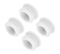 QUARKZMAN Tapón Blanco para 17mm Orificio de Silicona, Cubierta de Bloqueo de Sellado Tipo Panel Redondo de Goma Tapa Ciego para Ocultar Agujero para Silla Mueble Botella Gabinete, 4pcs