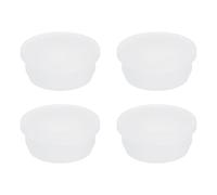 QUARKZMAN Tapón de Silicona de Goma Hueco Flexible Tapones Suaves en Forma de T para Orificio de 35 a 36 mm Blanco 4 Piezas