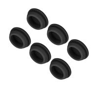 QUARKZMAN Tapones con Cierre de Presión para 22mm Agujeros, 6pcs Tapón de Silicona Tapa de Orificio de Sellado para Mueble Botella Bañera Grifo Drenaje del Piso DIY, Negro