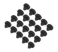 QUARKZMAN Tapones con Cierre de Presión para 3mm Agujeros, 20pcs Tapón de Silicona Tapa de Orificio de Sellado para Mueble Botella Bañera Grifo Drenaje del Piso DIY, Negro