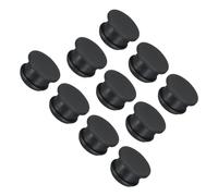 QUARKZMAN Tapones de Orificio de Bloqueo de Silicona para Encajar de Cierre de Paneles de Goma Cubierta de Sellado de Panel Redondo Impermeable Diámetro 14mm/0.55" Negro 10pcs