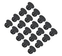 QUARKZMAN Tapones de Orificio de Bloqueo de Silicona para Encajar en Agujeros de Cierre Paneles de Goma Cubierta de Sellado de Panel Redondo Impermeable Diámetro 8mm Negro 20pcs