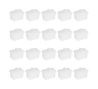 QUARKZMAN Tapones De Polvo SFP, Cubiertas De Polvo De Silicona Transparente para Puertos De Conmutador De Red para Switches, Routers, Tarjetas De Red, Convertidores De Medios, Paquete De 50