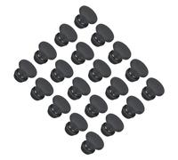 QUARKZMAN Tapones para Orificio 5mm, Silicona Tapa Encajable Sellado Cubierta de Bloqueo de Tipo Empotrado Panel de Goma para Armarios Botellas Muebles, Negro, 30pcs