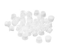 QUARKZMAN Tapones Plástico de Orificio de 10mm (25/64") 36 Piezas Tipo Enrasado Tapones de Bloqueo de Orificio Redondo para Insertar en Muebles Tapas de Extremo de Paneles Blanco
