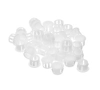 QUARKZMAN Tapones Plástico de Orificio de 12mm (15/32") 36 Piezas Tipo Enrasado Tapones de Bloqueo de Orificio Redondo para Insertar en Muebles Tapas de Extremo de Paneles Blanco