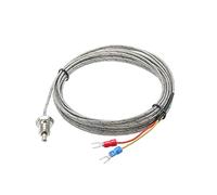 QUARKZMAN Temperatura Sensor M10 Tornillo Temperatura Sondas Termopar J Tipo 10 pies 0 a 750° C(32 a 1382°F)