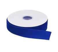 QUARKZMAN Terciopelo Cinta 2cm x 13m, 3/4" x 15 Yardas una Cara Carrete Sedoso para Bricolaje Manualidades Regalo Envoltura Lazo Decoración Brillante Azul