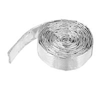 QUARKZMAN Térmica Cubierta Aluminizada Funda 3/8" ID x 5,9 Pies Aluminio Metálico Vidrio Fibra Térmica Cubierta para Combustible Líneas Cables Eléctrico Cableado