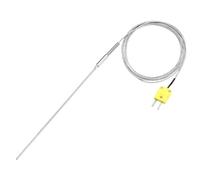 QUARKZMAN Termopar Tipo K Con Enchufe, Sonda De Temperatura Para Medidor -50 A 1100°C(-58 A 2012°F) Acero Inoxidable, Cable De 2.5x300mm 6.6 Pies