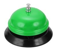 QUARKZMAN Timbre De Servicio De Mesa 3.35 Pulgadas Timbre De Metal para Restaurantes Hoteles Recepción Y Eventos De Boda Color Verde