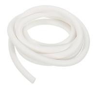 QUARKZMAN Tira de Sellado de Espuma de Silicona, 8.5mm de Diámetro y 1.5 Metros de Largo, Cordón de Sellado de Goma Esponja Redonda de Caucho Sólido, Tubos de Espuma para Bricolaje - Blanco
