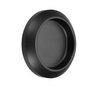 QUARKZMAN Tiradores Redondos De Vidrio, 2 Pulgadas 304 Acero Inoxidable Tiradores Espalda Con Espalda Para Baño Con Pegatinas Adhesivas De Ducha Balcón Oficinas, Negro