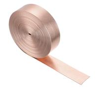 QUARKZMAN Tiras de Cuero de 20mm de Ancho Y 5M de Largo Tira de Cuero Metálico Cinta de Cuero Plana Cordón de Cuero Suave Correas de Cuero Falso para Manualidades, Oro Rosa