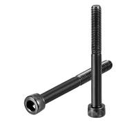 QUARKZMAN Tornillo de Cabeza Hueca Hexagonal (M5-0.8x55), Acero al Carbono de Grado 12,9 Tornillos Cilíndricos para Máquina Industrial Motocicleta Coche Bicicleta de Montaña, Negro, 30pcs