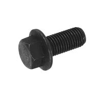 QUARKZMAN Tornillo Hexagonal con Arandela Métrico M16-2.0 x 35mm con Rosca Completa DIN 6921 Tornillos Hexagonales con Arandela de Acero al Carbono Plateado en Negro Óxido Negro