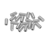 QUARKZMAN Tornillos de Ajuste de Altura del Puente de Guitarra Métricos M3x6 Plateados para Puentes de Guitarra Eléctrica 20 Piezas