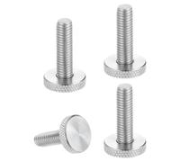 QUARKZMAN Tornillos De Mano Estriados M8x30mm 304 Acero Inoxidable Cabeza Plana Tornillos De Mano Estriados Métricos Cabeza Diamante Perillas Diámetro 20mm 4 Pcs