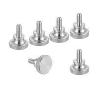 QUARKZMAN Tornillos moleteados de mariposa M6 x 12 mm, acero inoxidable 304, cabeza de diamante, pernos moleteados métricos con perillas de agarre, 20 mm de diámetro, 6 piezas