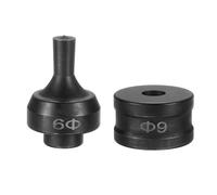 QUARKZMAN Troquel Hidráulico Para Agujeros De 9mm Redondo De Acero 40Cr Kit De Punzonado Eléctrico Para Máquina De Punzonar CH-60 Negro