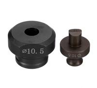 QUARKZMAN Troqueladora Hidráulica para Perforar Agujeros de 10.5mm de Precisión - Kit de Perforación Eléctrica Hidráulica para Máquina Perforadora MHP-20 JP-20 Borgoña Y Negro