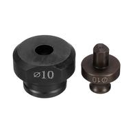 QUARKZMAN Troqueladora Hidráulica para Perforar Agujeros de 10mm de Precisión - Kit de Perforación Eléctrica Hidráulica para Máquina Perforadora MHP-20 JP-20, Borgoña y Negro