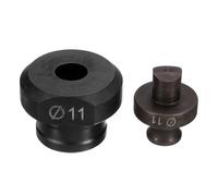 QUARKZMAN Troqueladora Hidráulica para Perforar Agujeros de 11mm de Precisión - Kit de Perforación Eléctrica Hidráulica para Máquina Perforadora MHP-20 JP-20 Color Borgoña Y Negro