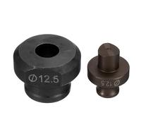 QUARKZMAN Troqueladora Hidráulica para Perforar Agujeros de 12.5mm de Precisión - Kit de Perforación Eléctrica Hidráulica para Máquina Perforadora MHP-20 JP-20, Borgoña y Negro