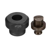 QUARKZMAN Troqueladora Hidráulica para Perforar Agujeros de 16mm de Precisión - Kit de Perforación Eléctrica Hidráulica para Máquina Perforadora MHP-20 JP-20, Borgoña y Negro