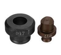 QUARKZMAN Troqueladora Hidráulica para Perforar Agujeros de 17mm de Precisión - Kit de Perforación Eléctrica Hidráulica para Máquina Perforadora MHP-20 JP-20, Borgoña y Negro