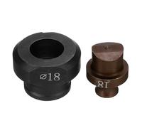 QUARKZMAN Troqueladora Hidráulica para Perforar Agujeros de 18mm de Precisión - Kit de Perforación Eléctrica Hidráulica para Máquina Perforadora MHP-20 JP-20, Borgoña y Negro