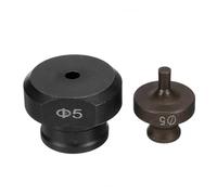 QUARKZMAN Troqueladora Hidráulica para Perforar Agujeros de 5mm de Precisión - Kit de Perforación Eléctrica Hidráulica para Máquina Perforadora MHP-20 JP-20, Color Borgoña y Negro