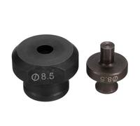 QUARKZMAN Troqueladora Hidráulica para Perforar Agujeros de 8.5mm de Precisión - Kit de Perforación Eléctrica Hidráulica para Máquina Perforadora MHP-20 JP-20 Color Borgoña Y Negro