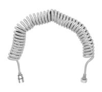 QUARKZMAN Tubo de Rociador de Bidé, Manguera de Resorte de 5 M, Tubo de Ducha Flexible de Pu Telescópico Flexible para Grifo de Bidé, Rociador de Bidé, Grifo de Lavabo, Duchas, Gris