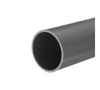 QUARKZMAN Tubo Redondo Rígido de PVC, 57 mm de Diámetro Interior, 63 mm de Diámetro Exterior, 20 cm/8 Pulgadas de Largo, Gris Claro, Alto Impacto, Funda de Cable