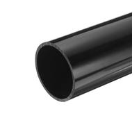 QUARKZMAN Tubo Redondo Rígido de PVC 67.8mm ID 75mm OD 20cm/8" de Longitud Negro de Alto Impacto para Tuberías de Agua, Manualidades, Funda de Cable