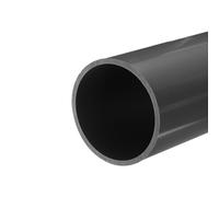 QUARKZMAN Tubo Redondo Rígido de PVC, 81,4 mm de Diámetro Interior, 90 mm de Diámetro Exterior, 20 cm/8 Pulgadas de Largo, Gris Claro, Alto Impacto, Funda de Cable