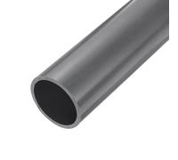 QUARKZMAN Tubo Rígido de Pvc de 2 Pulgadas Tubo Redondo 53.6Mm Id 63Mm Od Longitud de 9" Gris Claro de Alto Impacto, Manualidades, Funda de Cable