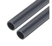 QUARKZMAN Tubo Rígido de Pvc de 5/16 Pulgadas 8Mm Id 10Mm Od Longitud de 9" Gris Oscuro de Alto Impacto, Manualidades, Funda de Cable 2 Piezas