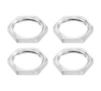 QUARKZMAN Tuerca de Bloqueo Hexagonal para Tubería G1/2, Tuerca de Bloqueo Hembra para Fontanería, Acero Inoxidable 304 4 Piezas