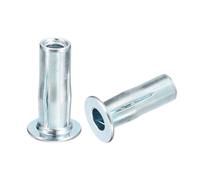 QUARKZMAN Tuerca Remachada de Múltiple Agarre M4, 5 Pcs Tuerca Insertada Roscada de Cabeza Plana con Vástago Prebulboso de Acero al Carbono Más Tuercas para la Industria de la Construcción